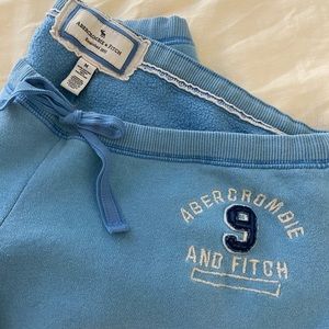 Abercrombie Sweatpants - women size M - sky blue